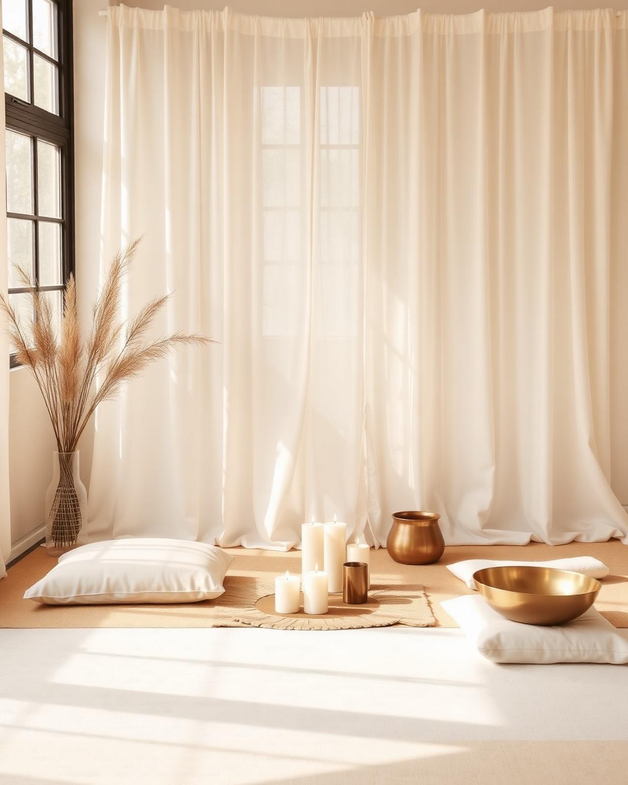 Soft healing studio interior